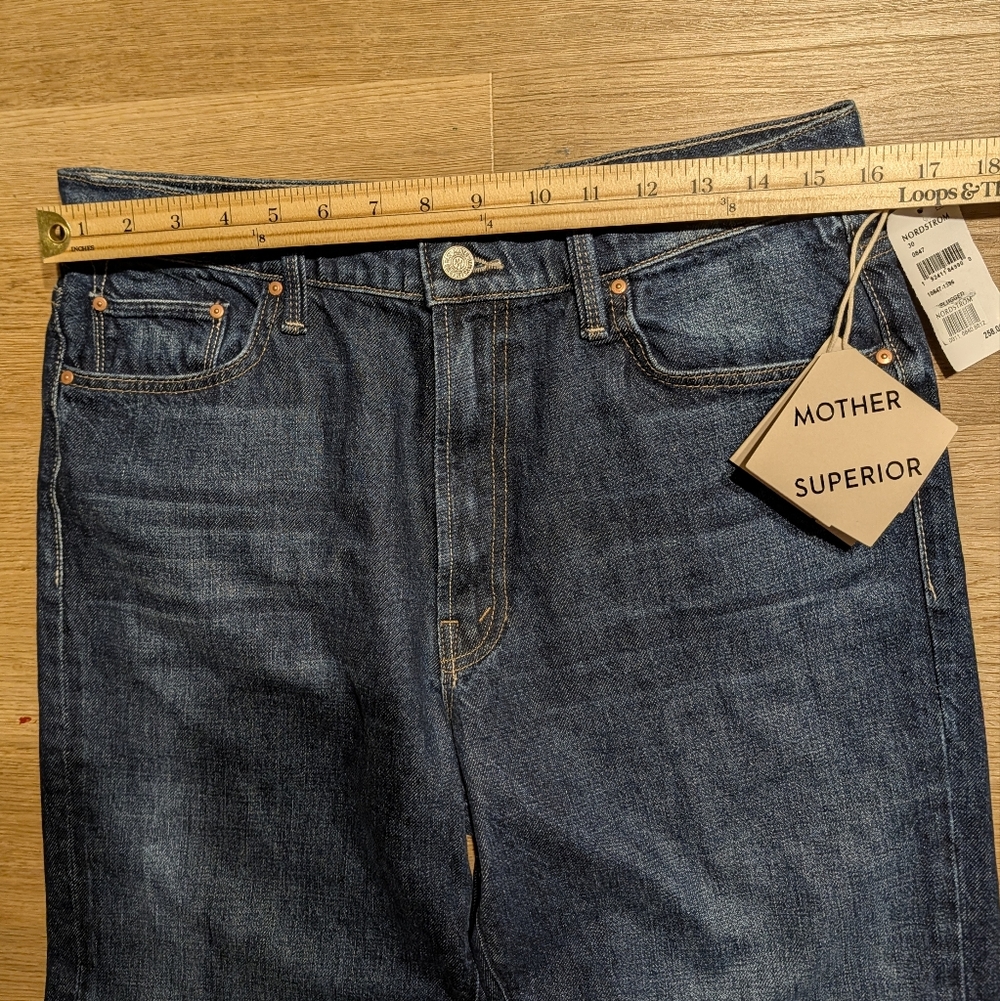MOTHER SUPERIOR Rambler Zip Sneak sz 30 in Unplugged, a Dark Blue w/ Clean Hems - Picture 8 of 15